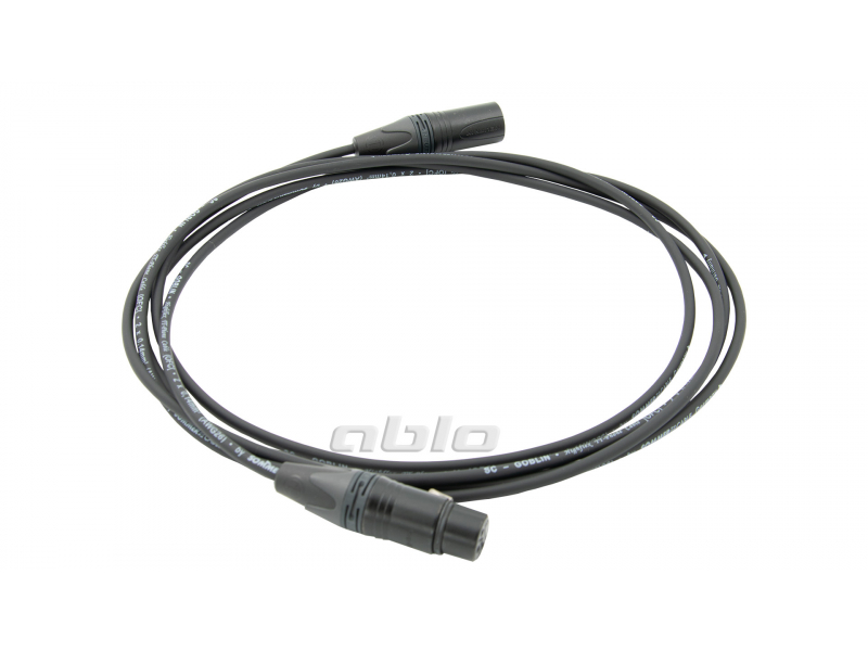 Gotowy kabel mikrofonowy SC Goblin + Neutrik NC3FXX-BAG + Neutrik NC3MXX-BAG